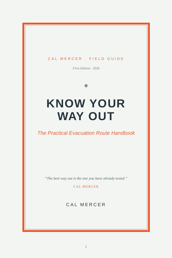 Interior preview showing a route-planning page from Know Your Way Out
